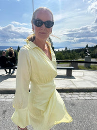 Vera Dress in yellow leopard