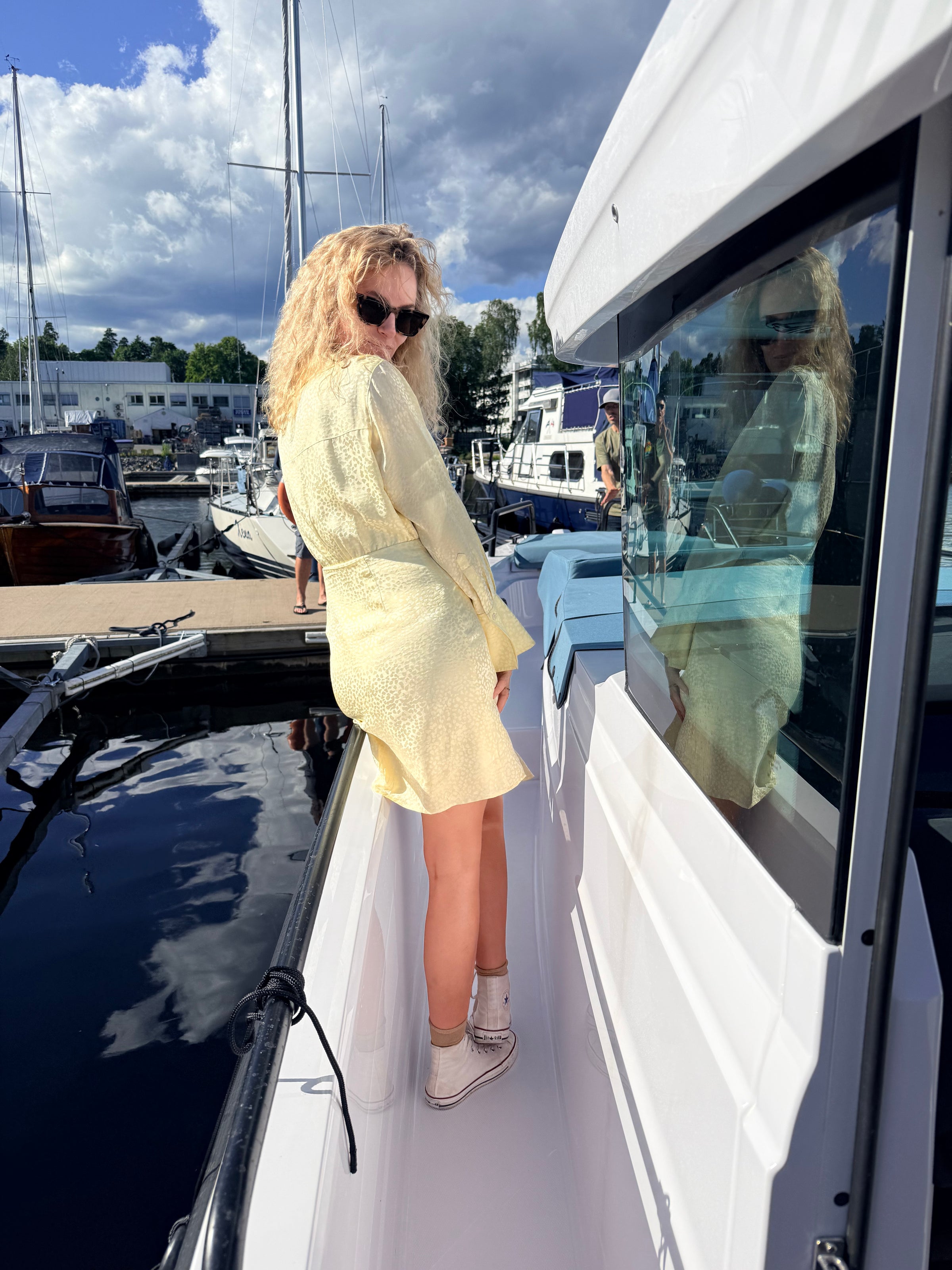 Vera Dress in yellow leopard