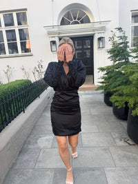 Anna Dress in black swan