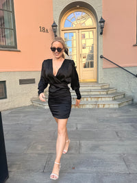 Anna Dress in black swan