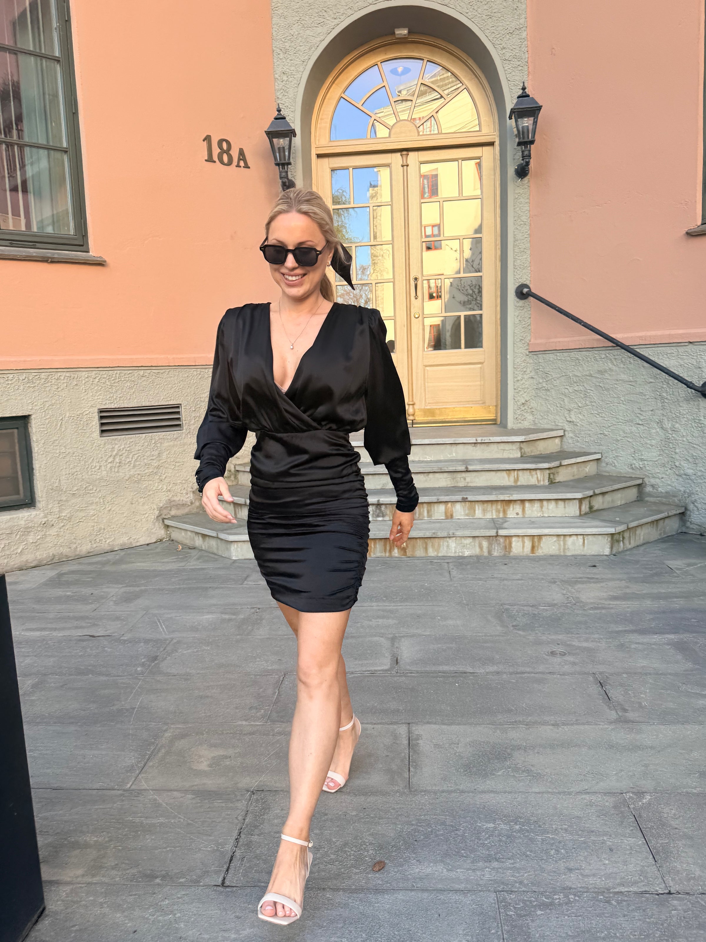 Anna Dress in black swan
