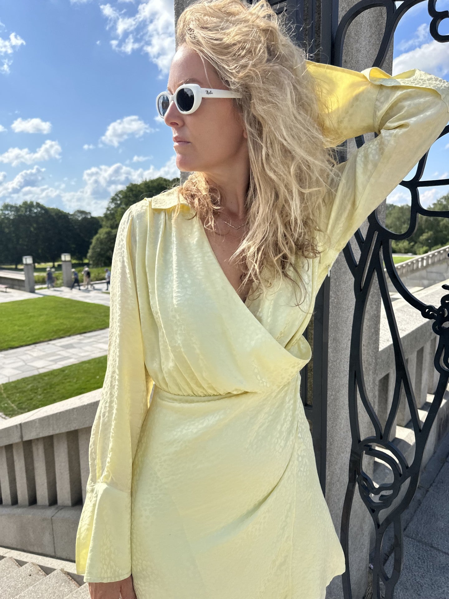 Vera Dress in yellow leopard