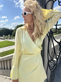 Vera Dress in yellow leopard