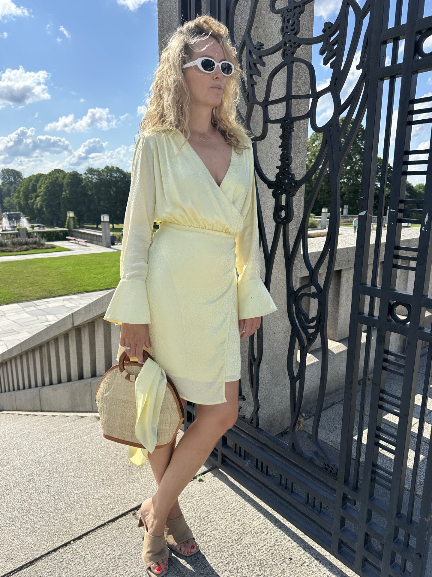 Vera Dress in yellow leopard